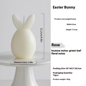 <span class=keywords><strong>Vela</strong></span> de <span class=keywords><strong>Cera</strong></span> de Soja Natural en Forma de Huevo, Hecha a Mano, Estilo Moderno, Aromática, Decoración para el Hogar, Regalo de Pascua y Fiesta, Directo de Fábrica - Product Image 6