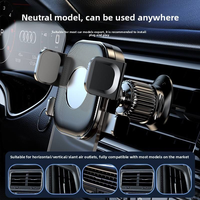 Support de téléphone pour voiture, fixation automatique, support universel pour téléphone portable, pour grille d'aération de voiture, tableau de bord, accessoires intérieurs de voiture