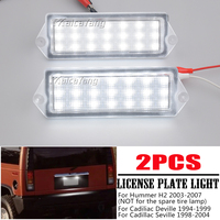 2Pcs LED Lampe de plaque d'immatriculation pour Hummer H2 2003-2007 Lampe de plaque d'immatriculation pour Cadillac Deville Seville OEM # GM15060514