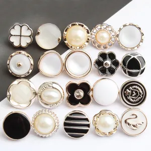 Wholesale Shirt Accessories Small Round Plastic ABS Shank Button For Women