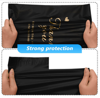 Sacs d'expédition en PE noir mat, sacs opaques pour la confidentialité, sacs auto-adhésifs pour vêtements, sous-vêtements, colis