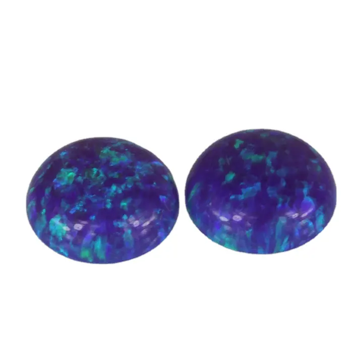 Bán Nóng Hình Vuông Cabochon Cắt Màu Xanh Mexico Lửa Opal Đá Quý Hạt