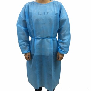 Robe chirurgicale <span class=keywords><strong>stérile</strong></span> <span class=keywords><strong>jetable</strong></span> en SMS non tissé, protection médicale, directement de l'usine - Product Image 3