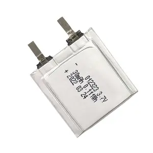 30mAh 012323 3.7V baterai Lithium ion terkecil dapat diisi ulang GPS pelacak baterai lipo baterai polimer lithium 3.7v