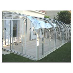 Prima ombre de haute qualité design simple moderne extérieur jardin résistant au soleil étanche à la pluie en alliage d'aluminium et salle de soleil en verre - Product Image 1