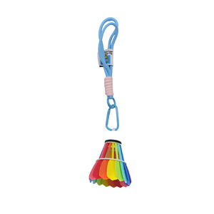 3D Printed Colorful Badminton Shuttlecock <b>Keychain</b> Creative Stress Relief Toy For Backpack Gift - Product Image 3