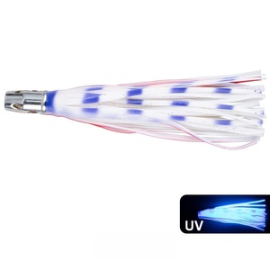 Señuelos de Pesca con Cabeza Metálica, Nuevos, de Alta Calidad, Señuelo Suave para Agua Salada, 165mm, Tipo Pulpo/Squid - Product Image 3