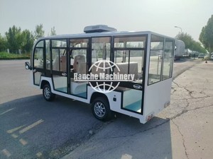 Autobús turístico eléctrico personalizado de 11 asientos para el campus cerrado Shuttle Park a la venta a un precio bajo - Product Image 5
