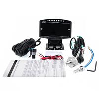 Panel instrumen LCD Universal 5 dalam 1 12V24V, pengukur suhu air + tegangan + tingkat bahan bakar + Tekanan Minyak + Tachometer LED Digital