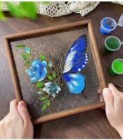 Kit de peinture en émail filigrané cloisonné, tout en un avec des outils, artisanat DIY, kit de démarrage pour adultes et débutants, instructions faciles