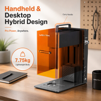 Máquina de Marcado Láser Dual Azul de 2W IR 10W para Manualidades, con Carcasa de Plástico, para Personalizar Regalos, Artículos del Hogar y Posavasos de Corcho