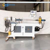 Máquina dobladora de tubos de acero eléctrica CNC hidráulica curvadora de tubos de escape RS-38, máquina automática para tubos de aluminio, hierro y acero