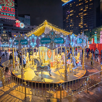 Fabricant de FRP de haute qualité Limeiqi, carrousel pour enfants de luxe à 16 places, petit carrousel à vendre
