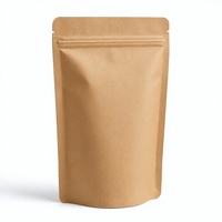 Sachet refermable en papier kraft, emballage autoportant pour aliments en poudre, thé, café
