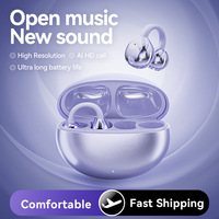 Écouteurs Sportifs M91 OWS Sans Fil à Clip d'Oreille, Type Boucle d'Oreille, Conduction Osseuse, Audio Haute Résolution, Appel Vocal HD, Casque Bluetooth