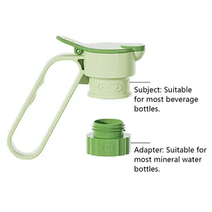 1 unidad de tapa deflectora para botella de agua y bebidas frías, sellada, con asa, portátil, para botellas de bebidas y aceite - Product Image 5