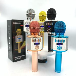 Newest Private Model DS898 Condenser Wireless Blue Tooth Magic Voice LED Portable <b>Microphone</b> - Product Image 2