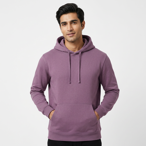 Casual Funky Hoodie For Men Soft Cotton <b>Fabric</b> Urban Streetwear Loose Fit Printed Sweatshirt - Product Image 1