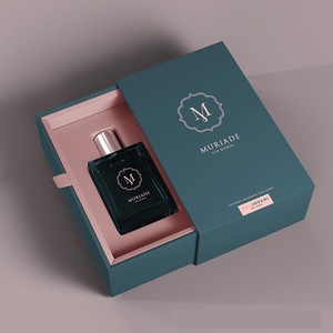 Boîte cadeau de parfum haut de gamme en papier double cuivre, personnalisée avec estampage à chaud, type livre à couvercles rabattables, vente directe usine - Product Image 4