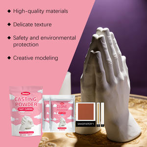 Dowmoo 100g Polvo <span class=keywords><strong>para</strong></span> Modelismo, Polvo <span class=keywords><strong>para</strong></span> Clonación, Regalos DIY, Actividades <span class=keywords><strong>para</strong></span> Padres e Hijos, Polvo <span class=keywords><strong>para</strong></span> Moldear Manos y <span class=keywords><strong>Pies</strong></span>, Juego de Varillas de Lija - Product Image 1