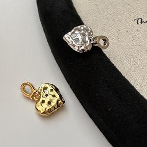 จี้รูปหัวใจเงินแท้ S925 สไตล์วินเทจยุโรป-อเมริกัน ฝังเพชรซิร์โคเนียม ดีไซน์ฝรั่งเศส ย้อนยุค สง่างาม หรูหรา - Product Image 4