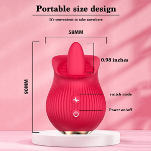 <span class=keywords><strong>Mini</strong></span> rosa vibratore clitoride stimolazione femminile vaginale masturbazione giocattoli sessuali rosa leccare vibratore con la lingua per le donne - Product Image 4