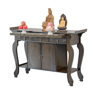 Mesa de Consola de Estilo Chino con Almacenamiento de Madera para Entrada del Hogar o Sala de Estar - Product Image 5