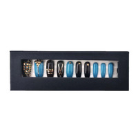 Boîte en carton de luxe personnalisée avec gaufrage pour emballage de flacon de vernis à ongles en gel vide, coffret cadeau pour crème contour des yeux