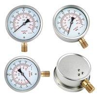 4'' Capsule Pressure Gauge 0-1kPa Bottom Mount Chrome Plated Case Micro Low Pressure Meter for Natural Gas Air Pipeline OEM ODM