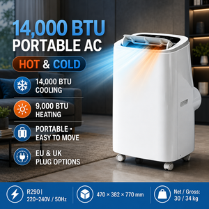 Aire Acondicionado Portátil de Pie con Enfriamiento Potente de Frecuencia Fija 7000BTU 9000BTU 12000BTU 14000BTU 18000BTU para Delicatessen - Product Image 2