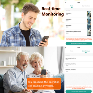 Eseye tuya wifi thông minh khóa với máy ảnh và chuông cửa phòng ngủ nhà kỹ thuật số sinh trắc học vân tay thông minh Ổ Khóa điện tử - Product Image 4