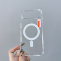 Nouveau étui de téléphone portable de charge sans fil acrylique Transparent pour iPhone 17 série housse de protection transparente Compatible modèle Iphone