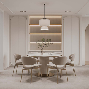 Armadio di Lusso in Vero Legno con Design Europeo, Ante con Venature del Legno, Mobili Alti per <span class=keywords><strong>Cucina</strong></span> e <span class=keywords><strong>Soggiorno</strong></span> - Product Image 2