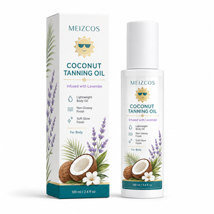 Huile de Bronzage Coco Marque Blanche, Huile Corporelle Lavande Non Grasse à Absorption Rapide, Effet Bronzé Naturel, Hydratante, Soin Corporel Plage - Product Image 1
