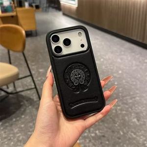 เคสโทรศัพท์มือถือลายกากบาทสำหรับ iPhone 17เคสนิ่มโครเมี่ยม DIY แบรนด์อินเทรนด์ iPhone 16 15 14 PRO MAX <span class=keywords><strong>Heart</strong></span> 13 PLUS - Product Image 3