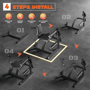 CZFIT Máquina Ajustable para Ejercicios de Piernas con Carga de Discos y Almohadilla de Hombro Desmontable, Herramienta de Entrenamiento para la Parte Inferior del Cuerpo - Product Image 5