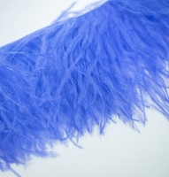 Frange de plumes d'autruche teintées écologiques 10-15 cm, sans azo, certifiées YOLAN, prix usine fournisseur, pour vêtements et accessoires