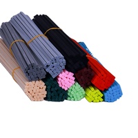 5 couleurs assorties, 10 pouces, bâtonnets diffuseurs de remplacement en fibre, 60 pièces, bâtonnets parfumés, recharge pour huiles essentielles pour la maison et la salle de bain