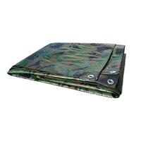 Bâche en polyéthylène enduite super résistante 10' x 20' pour camion, résistante aux déchirures, imperméable, anti-UV, bâche camouflage