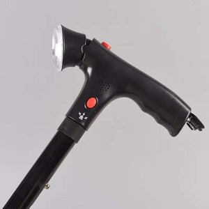 Bastón de Senderismo Ajustable de Aleación de Aluminio con Luz LED y Alarma para Excursiones al Aire Libre - Product Image 1