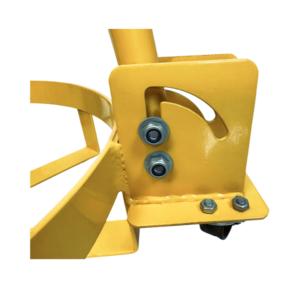 Chariot à tambour en acier à profil bas d'une capacité de 661lbs avec <span class=keywords><strong>2</strong></span> <span class=keywords><strong>roues</strong></span> fixes en PU 1 roue pivotante, chariot à main à tambour à baril d'huile - Product Image 3