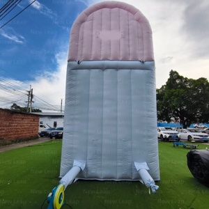 Château gonflable Yuedong Duck Pink Slide Park en PVC pour fêtes en plein air, toboggan aquatique pour tous les âges - Product Image 5