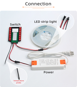 DC12V/24V Rearview Mirror Touch <strong>Switch</strong>, 5A, 60W, <strong>Single</strong>-touch LED Mirror Light Sensor <strong>Switch</strong> with Temperature Display - Product Image 4