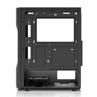 Lovingcool Factory ATX/M-ATX boîtier d'ordinateur avec boîtier de jeu de bureau en verre trempé et tours avec bande d'éclairage et ventilateurs
