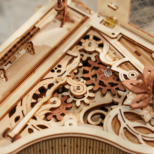 <span class=keywords><strong>Robotime</strong></span> <span class=keywords><strong>Rokr</strong></span> Diy Boîte à musique mécanique AMK81 Kit de modèle de piano magique Puzzles en bois <span class=keywords><strong>3D</strong></span> pour adultes - Product Image 5