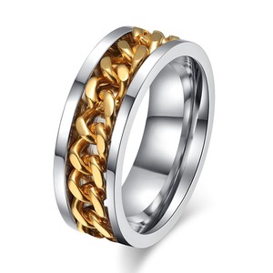 مصنع مجوهرات أميي بيع بالجملة 8-حلقات قلق للرجال من الفولاذ المقاوم للصدأ - Product Image 6