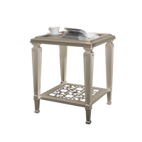 Table basse en verre de luxe léger, table à thé pour salon, table centrale rectangulaire en bois massif, mobilier pour salon et hôtel.