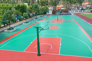 Revêtement de sol sportif élastique durable par INOLP pour basket-ball en salle, volley-ball, badminton, tennis fabriqué à partir de silicone PU plastique - Product Image 3