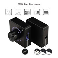Angitu 24V/12V/5V DIY Watercooling Cooler PWM 4Pin PWM Contrôleur de vitesse de ventilateur PD QC Charge rapide TYPE-C régulateur d'alimentation DC