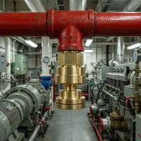 Buse d'incendie marine en laiton DN32 1,25 pouces pour système CO2 FM200, tête directionnelle à fente pour salle des machines de navire, conforme à la protection incendie SOLAS